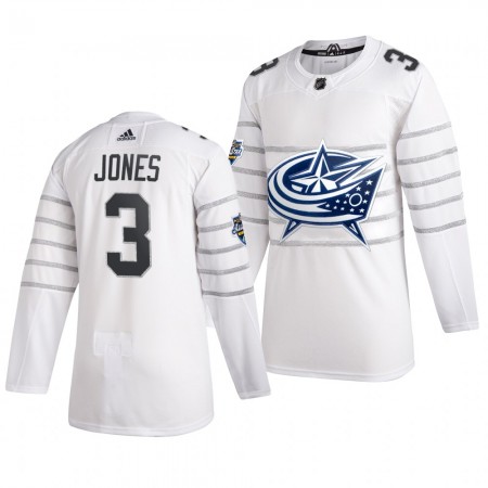 Camisola Columbus Blue Jackets Seth Jones 3 Cinza Adidas 2020 NHL All-Star Authentic - Homem